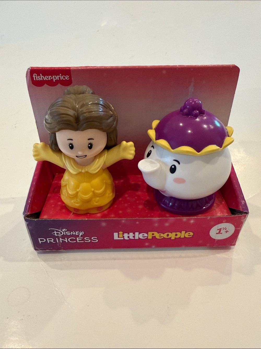 NWT Fisher-Price Little People Belle & Mrs. Potts Figures -